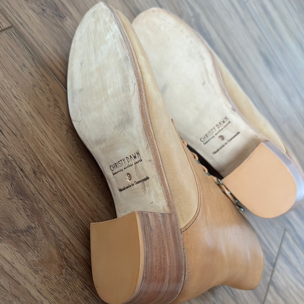 Christy Dawn Tan Ankle Boots - Picture 4 of 6